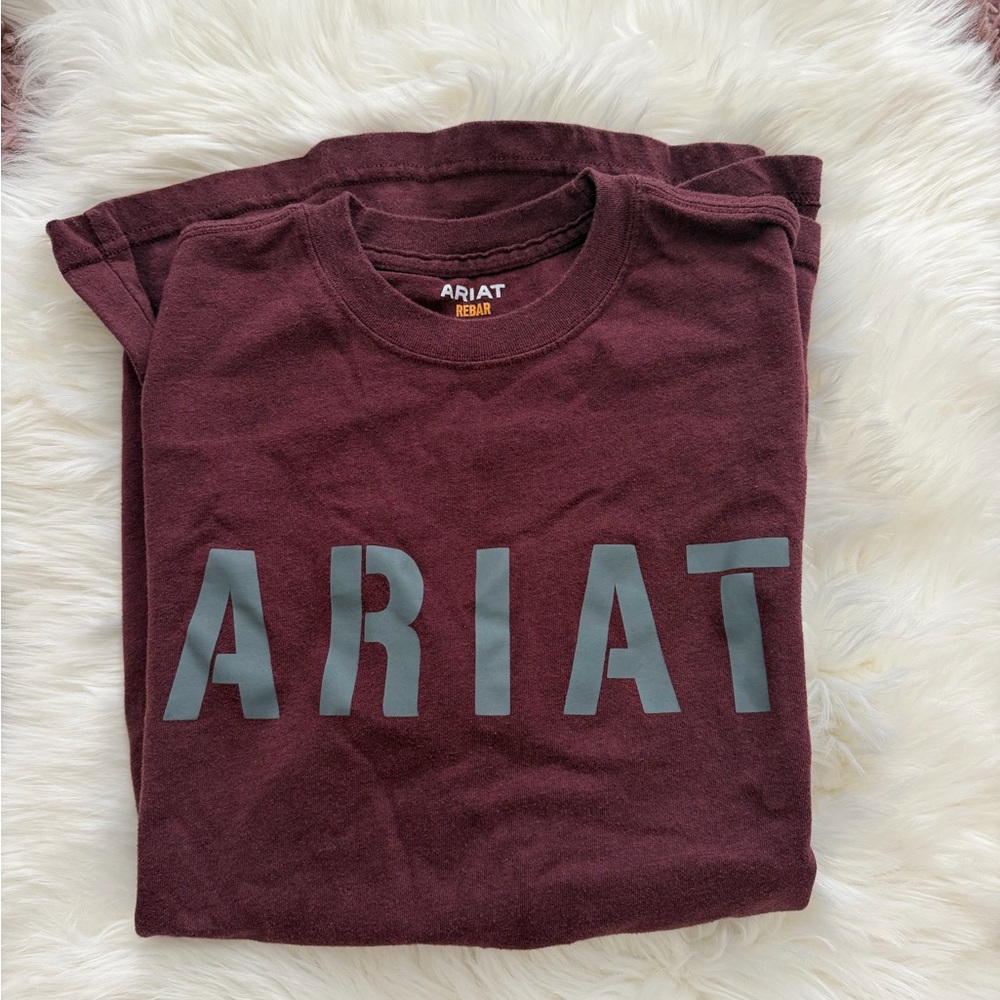 Ariat Rebar Burgundy Tee